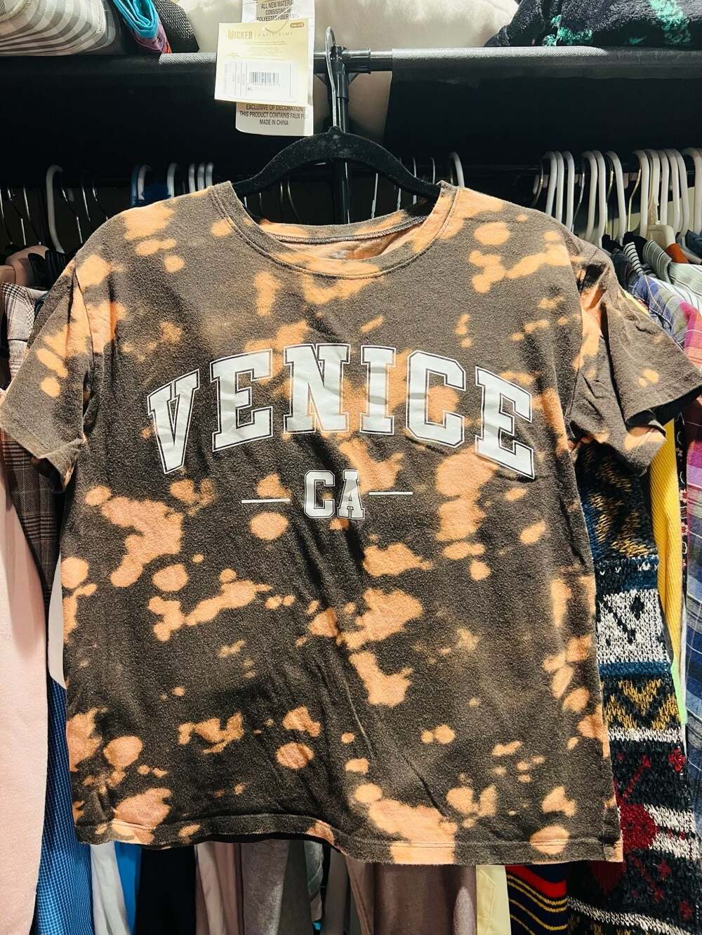 Hollister Venice CA Bleach Wash Graphic T-Shirt
